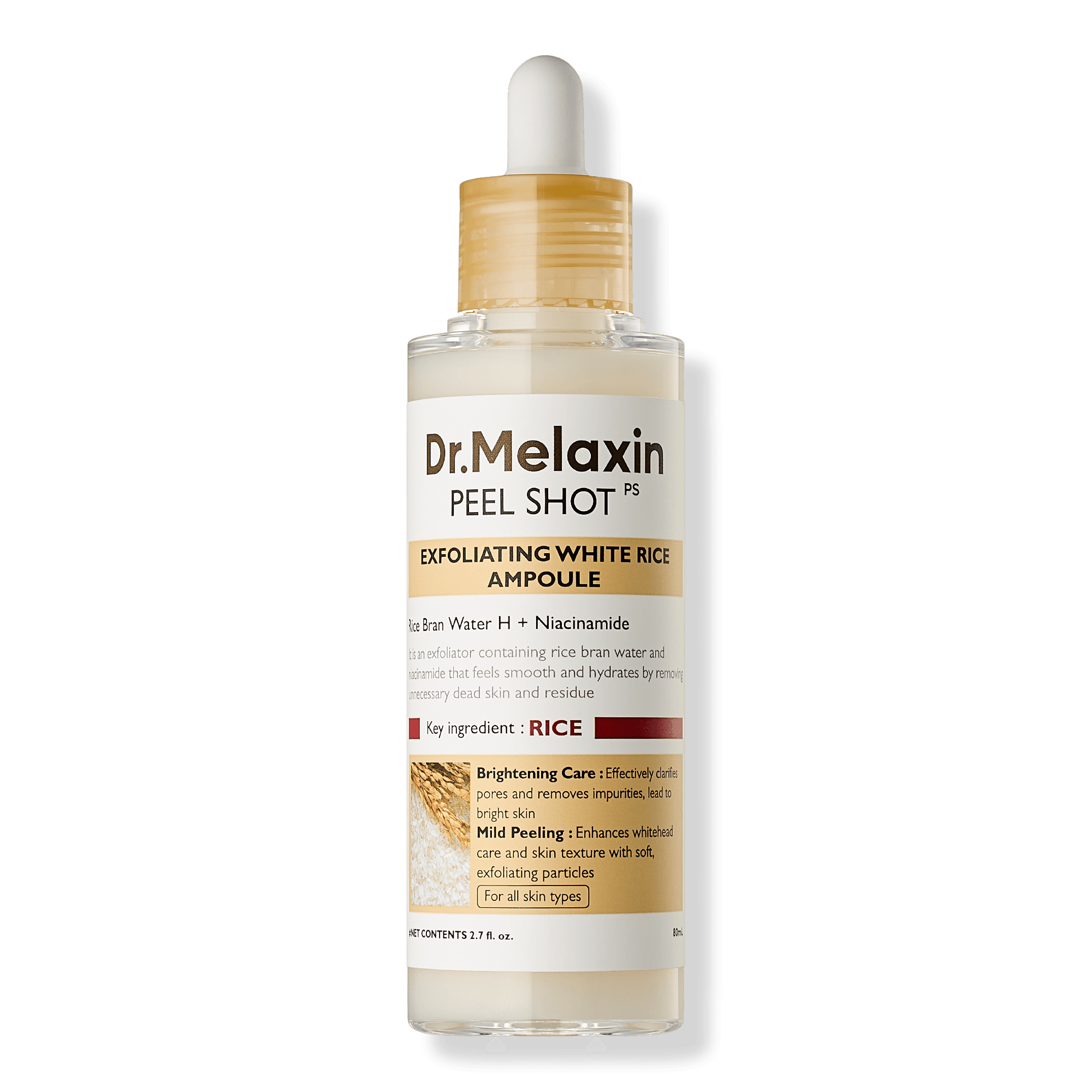 Dr. Melaxin Peel Shot Exfoliating White Rice Ampoule
