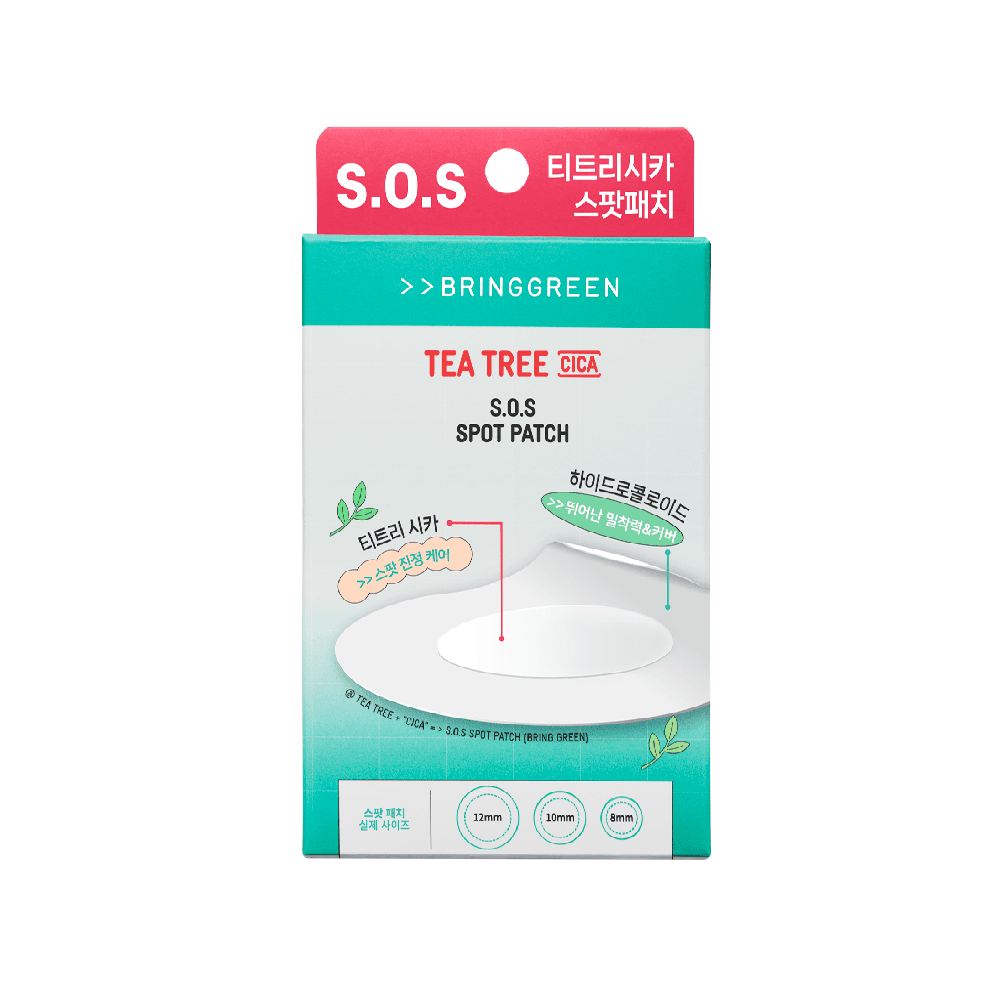 BRING GREEN BRING GREEN Tea Tree Cica S.O.S Spot Patch (100ct)