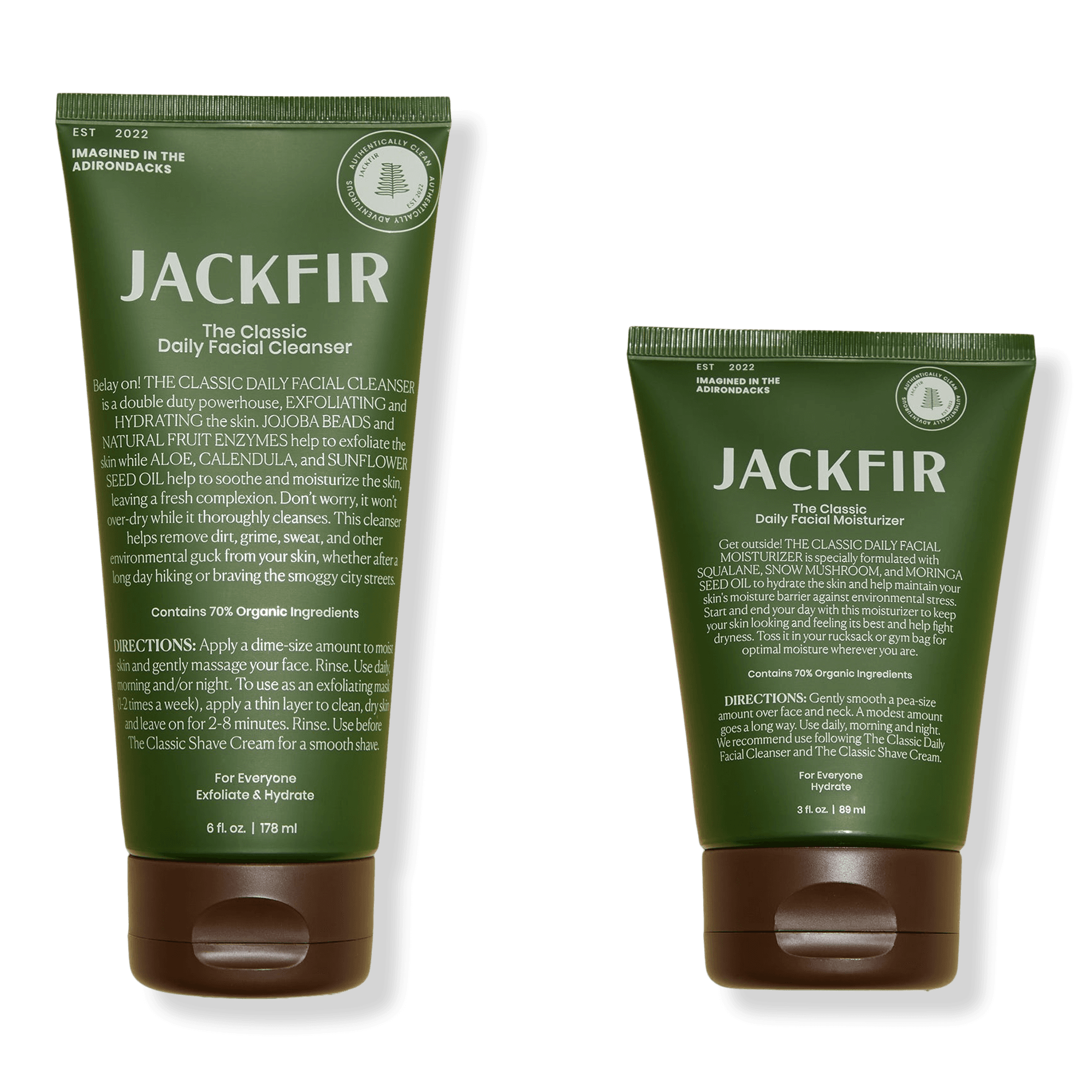Jackfir The Cleanser and Moisturizer Duo