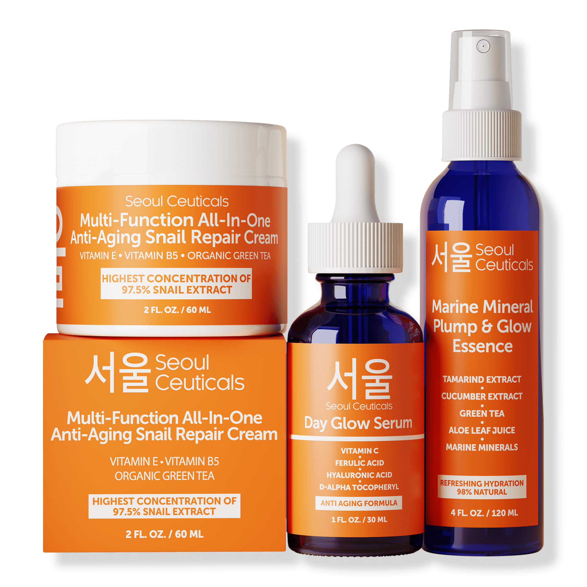 Seoul Ceuticals Korean Skin Care K-Beauty Power Trio