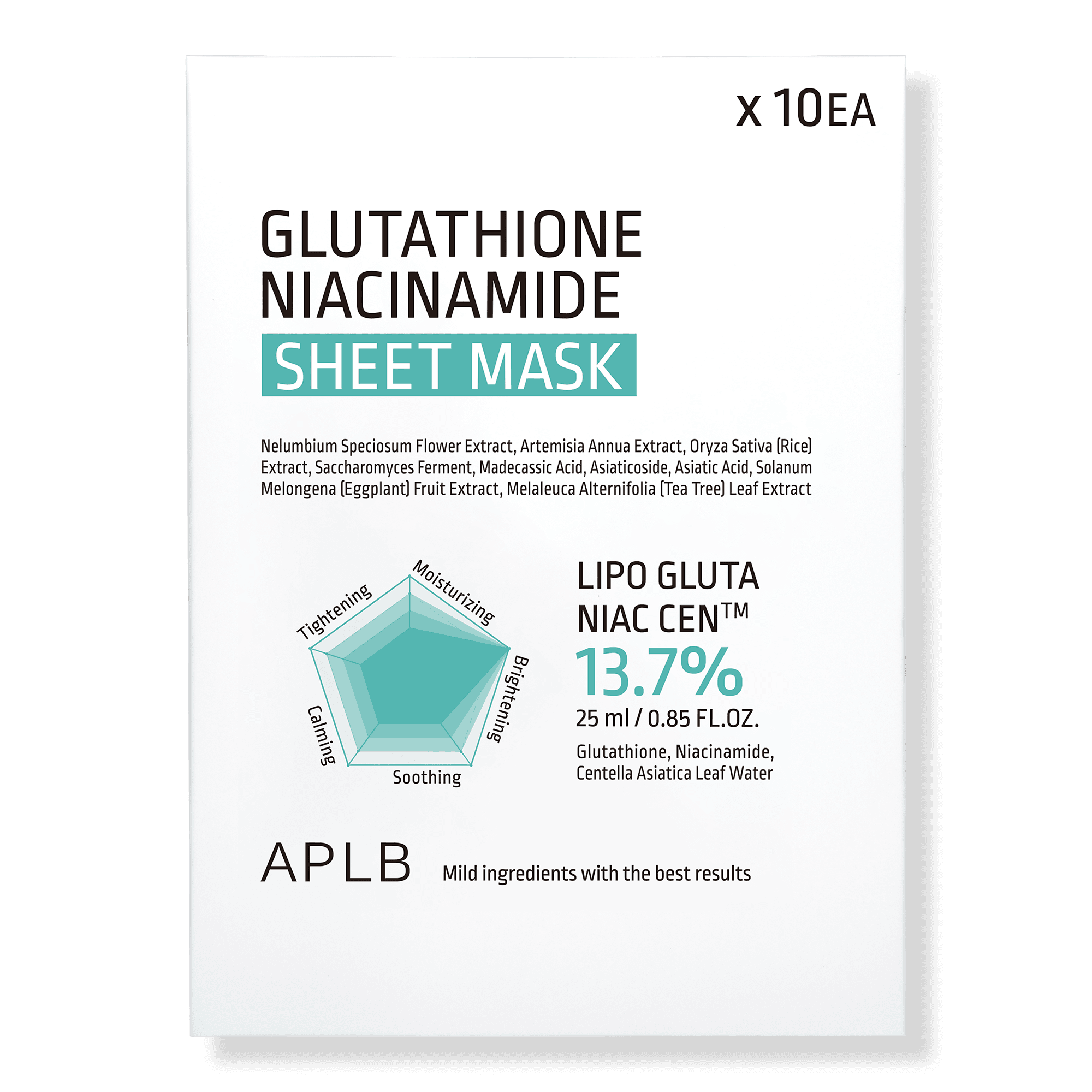 APLB Glutathione Niacinamide Sheet Mask