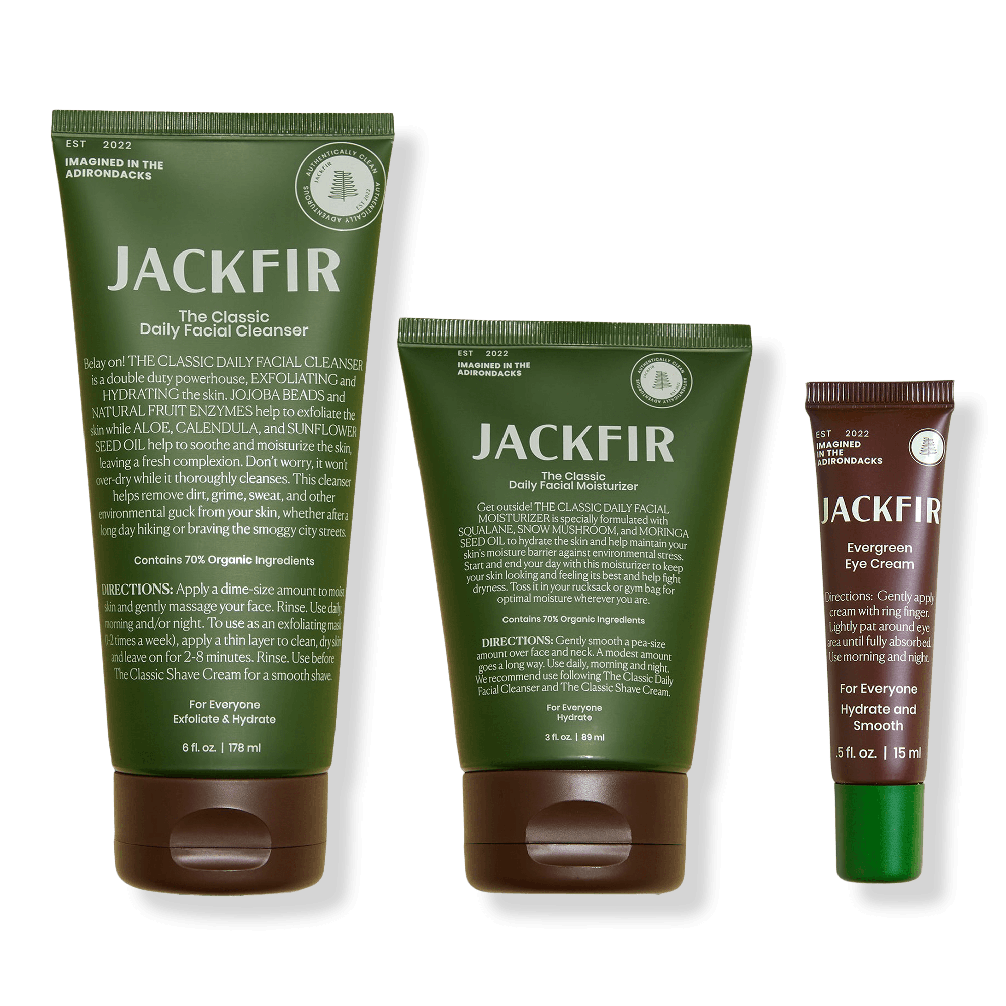 Jackfir The Cleanser and Moisturizer and Eye Cream Set