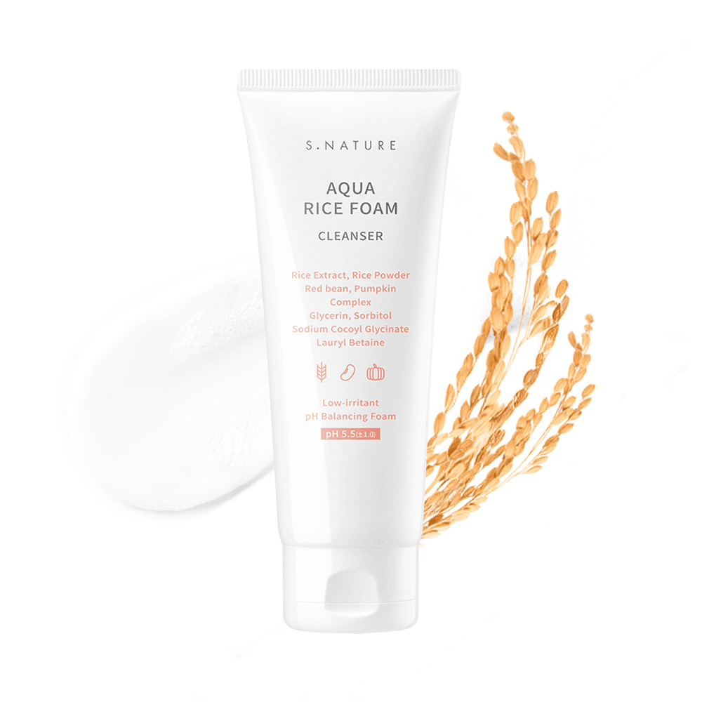 S.NATURE S.NATURE Aqua Rice Foam Cleanser