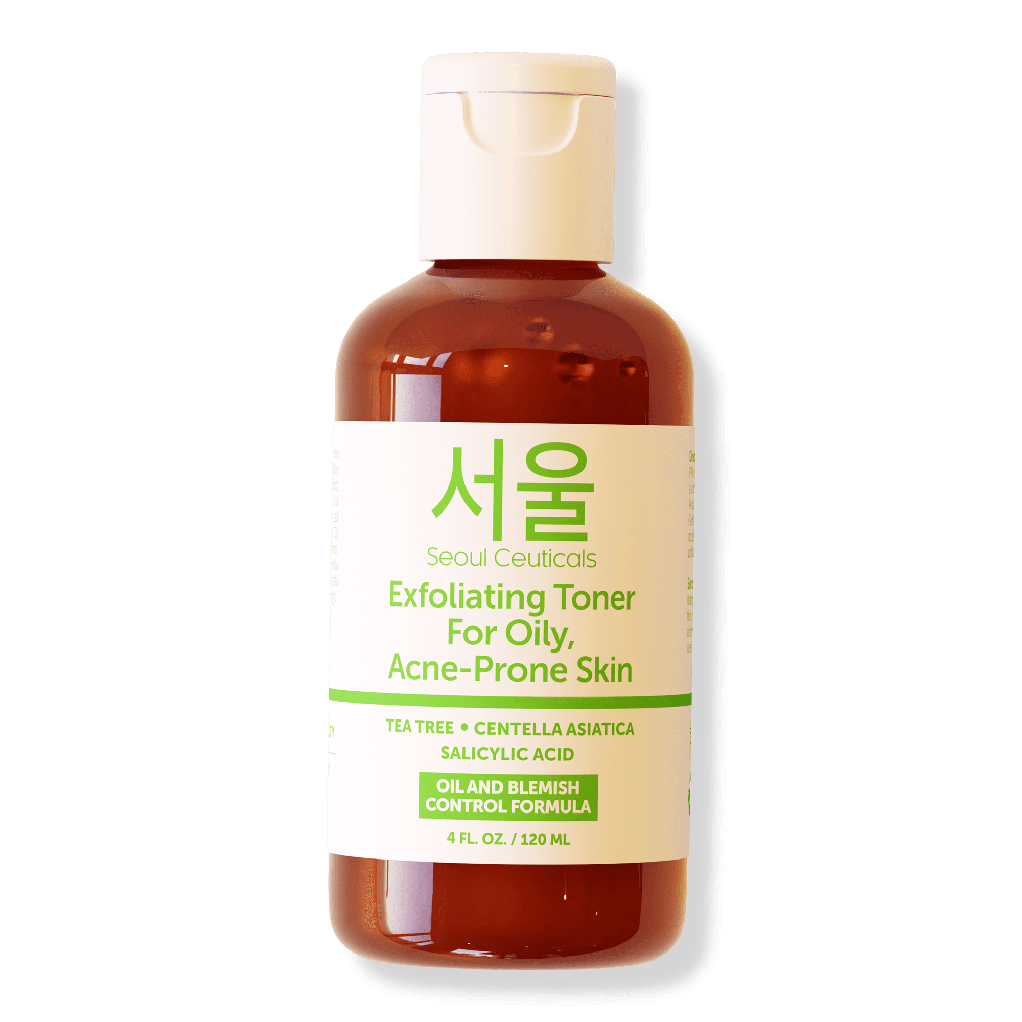 Seoul Ceuticals Korean Skin Care Exfoliating Toner for Oily, Acne-Prone Skin