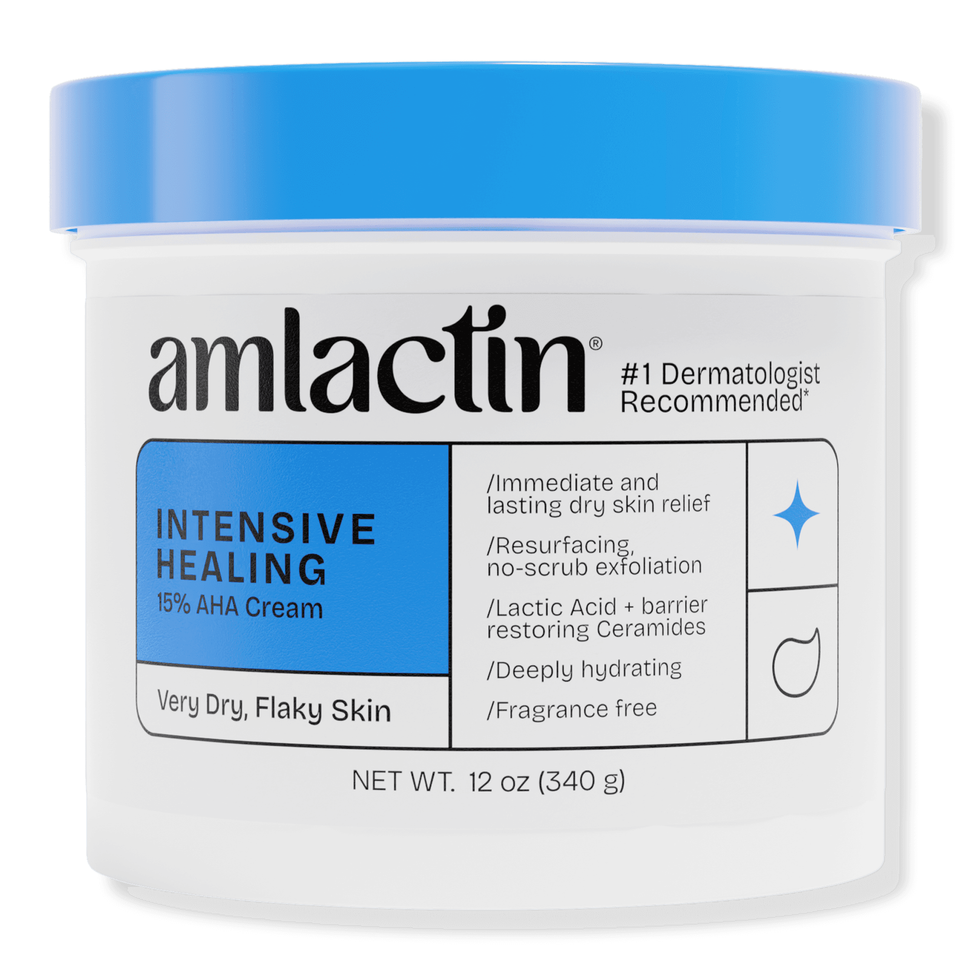 AmLactin Intensive Healing Cream with 15% Lactic Acid AHA