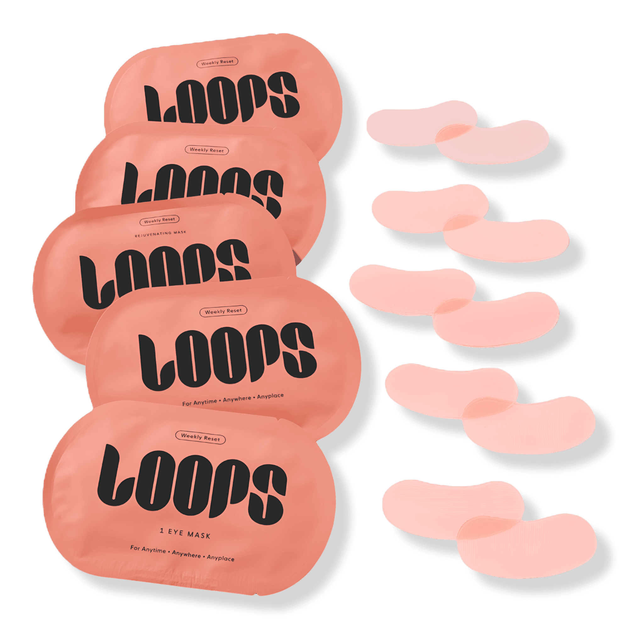 LOOPS Weekly Reset Rejuvenating Hydrogel Eye Mask - Set of 5
