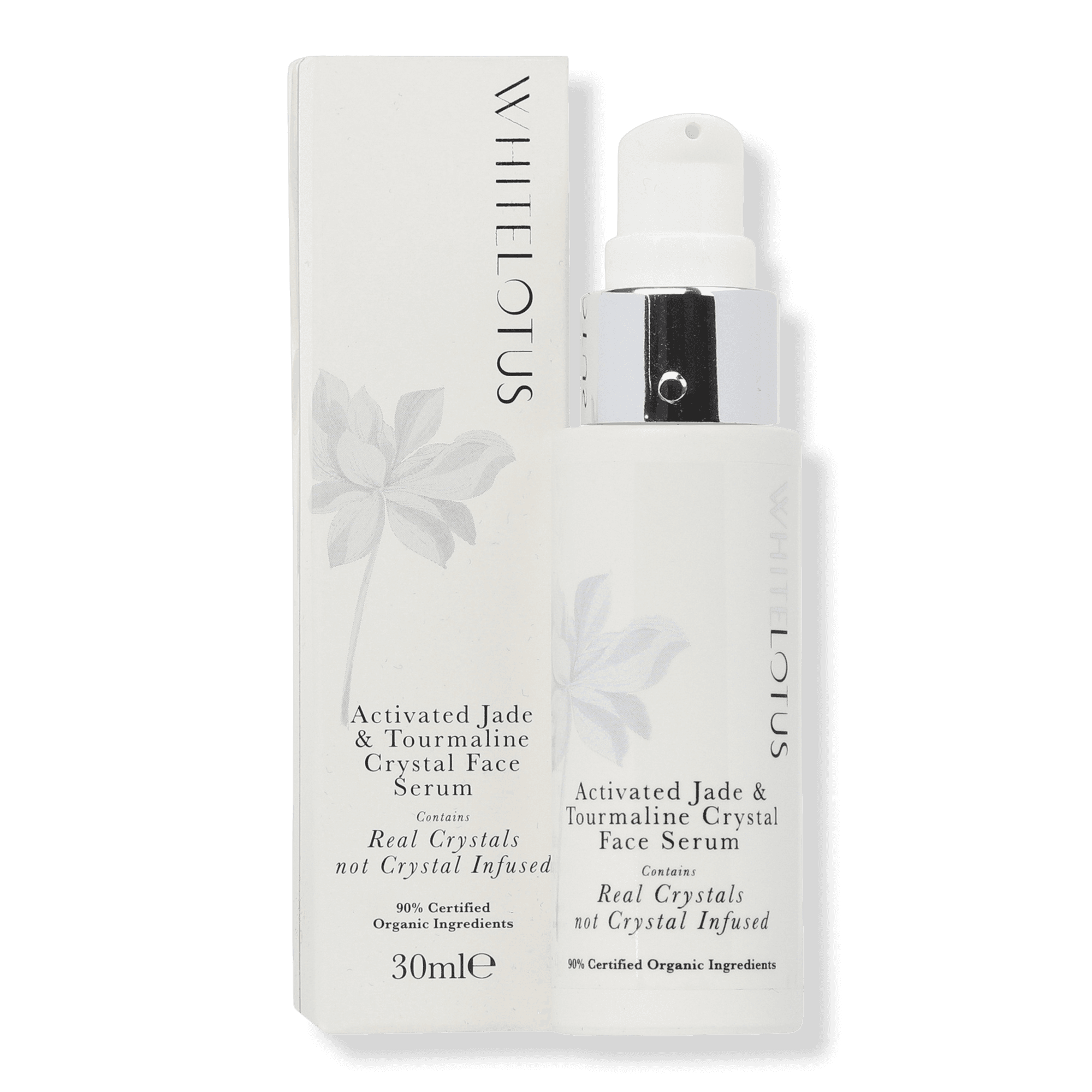 White Lotus Beauty Activated Jade & Tourmaline Crystal Face Serum