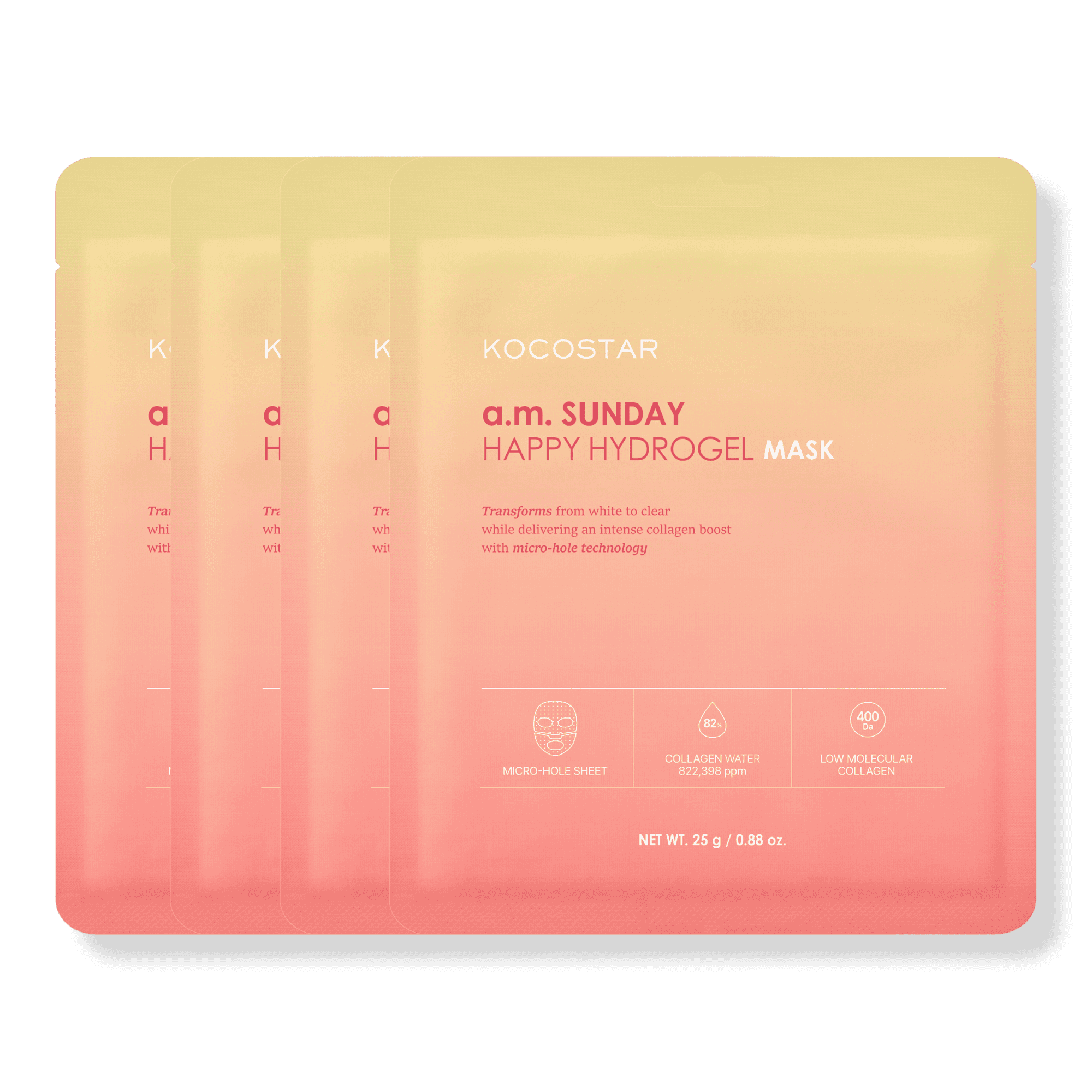 KOCOSTAR a.m. Sunday Happy Hydrogel Mask Set