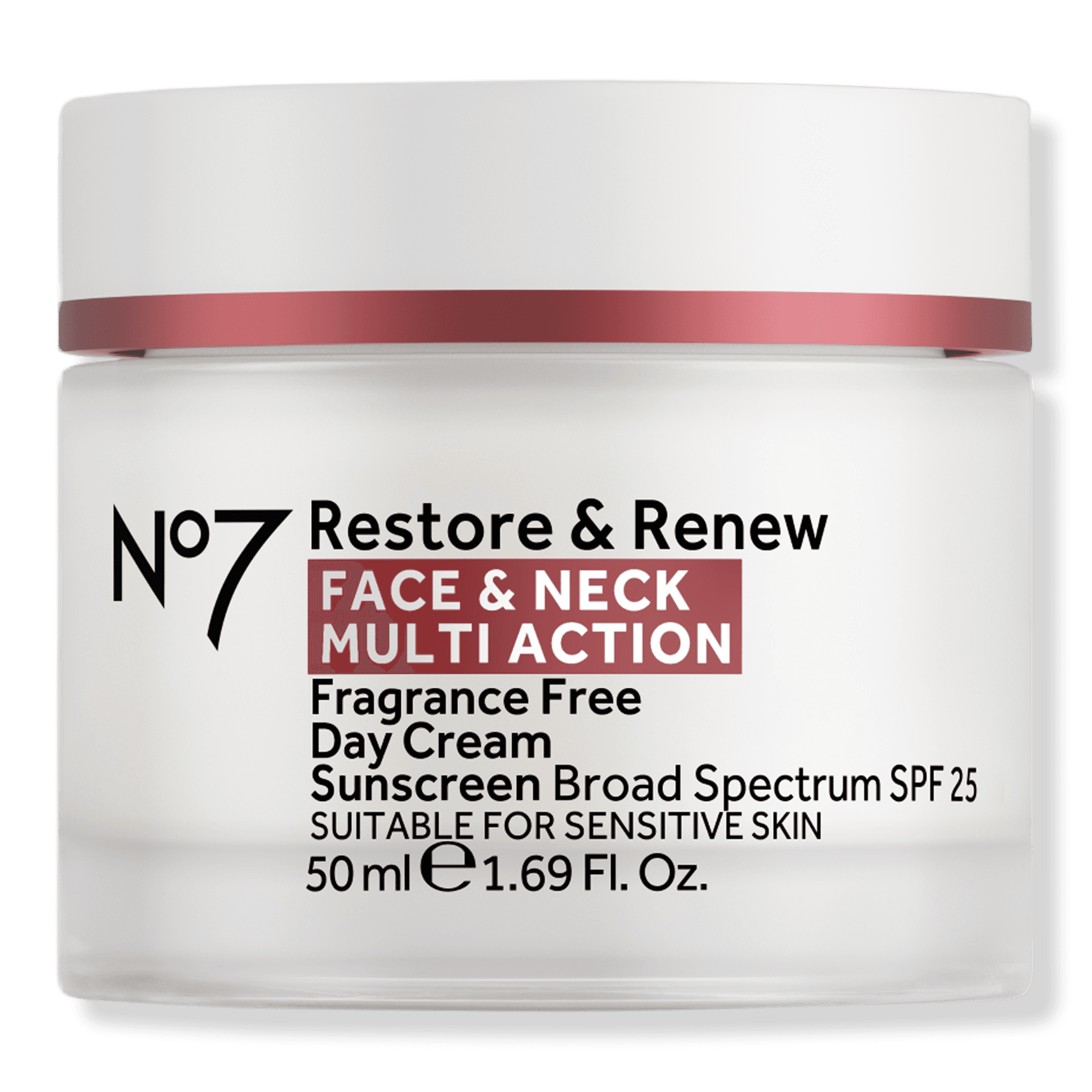 No7 Restore & Renew Multi Action Fragrance Free Day Cream SPF25