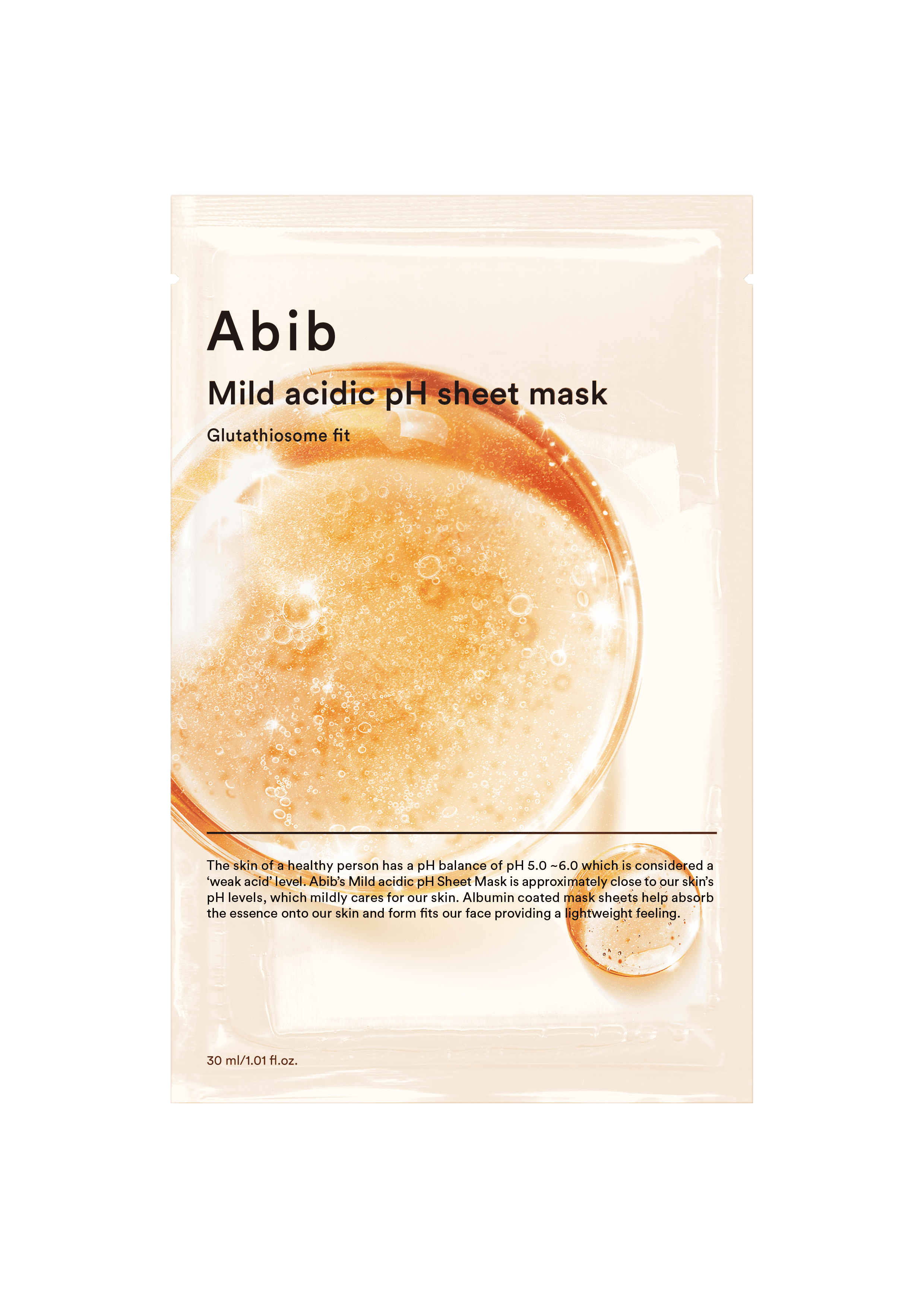 Abib Abib Mild Acidic Ph Sheet Mask Glutathiosome Fit 1ct