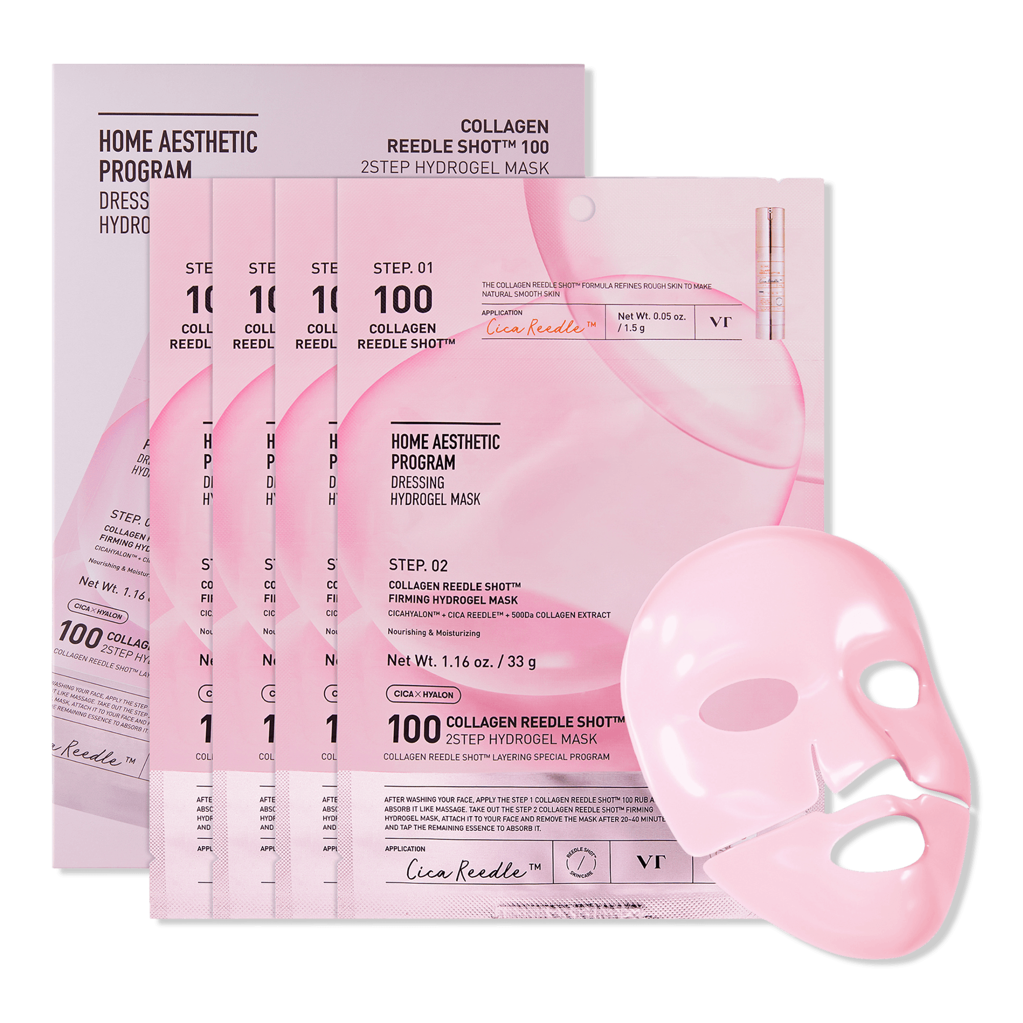 VT Cosmetics Collagen Reedle Shot 100 2-Step Hydrogel Mask