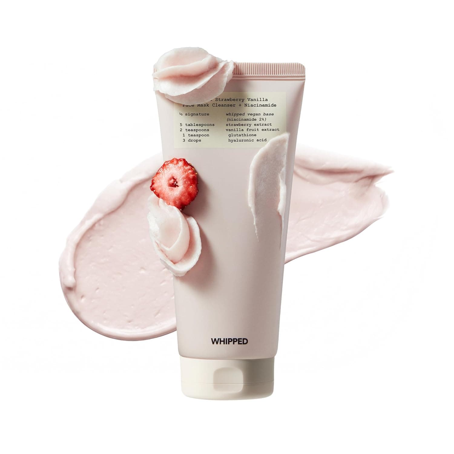 Whipped Whipped Strawberry Vanilla Face Mask Cleanser + Niacinamide